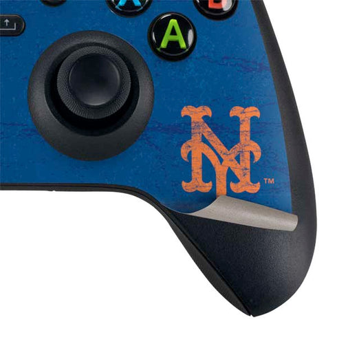 MLB New York Mets - Solid Distressed Xbox Series X Bundle Skin