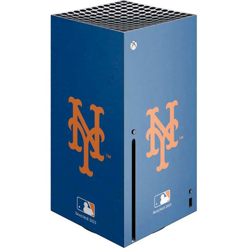 MLB New York Mets - Solid Distressed Xbox Series X Console Skin