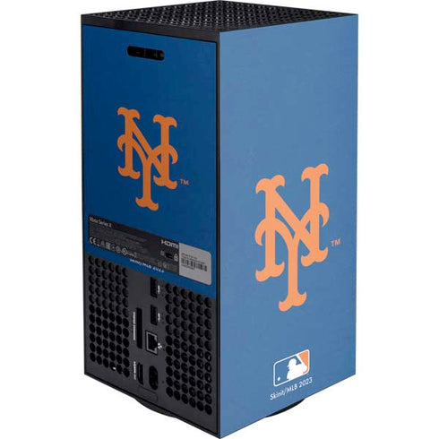 MLB New York Mets - Solid Distressed Xbox Series X Console Skin