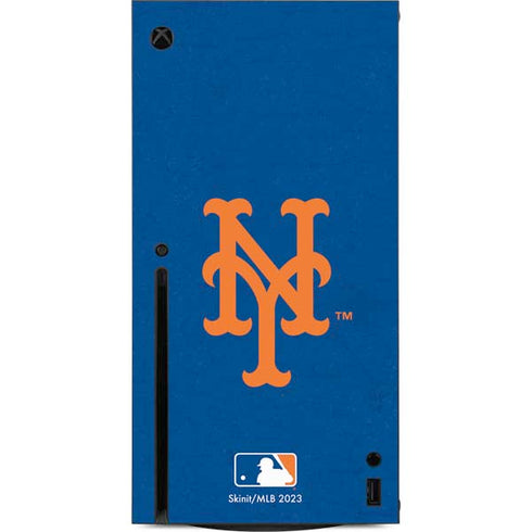 MLB New York Mets - Solid Distressed Xbox Series X Console Skin