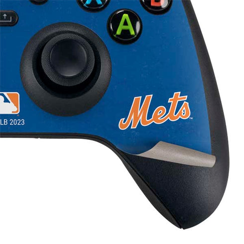 MLB New York Mets - Solid Distressed Xbox Series X Controller Skin