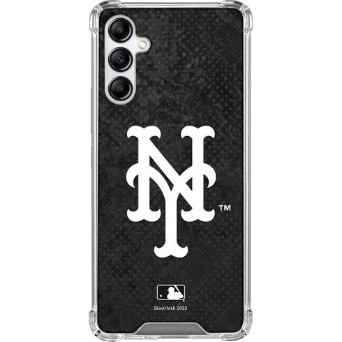 MLB New York Mets Dark Wash Galaxy A15 5G Clear Case