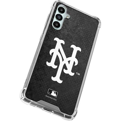 MLB New York Mets Dark Wash Galaxy A15 5G Clear Case