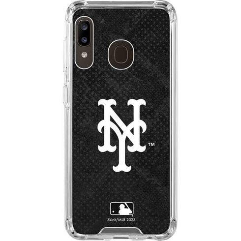 MLB New York Mets Dark Wash Galaxy A30 Clear Case