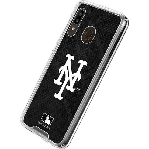 MLB New York Mets Dark Wash Galaxy A30 Clear Case