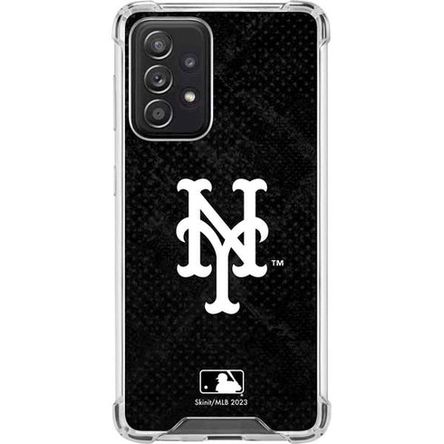 MLB New York Mets Dark Wash Galaxy A52 5G Clear Case