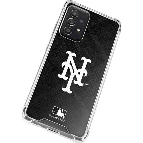 MLB New York Mets Dark Wash Galaxy A52 5G Clear Case