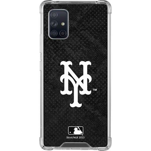 MLB New York Mets Dark Wash Galaxy A71 5G Clear Case