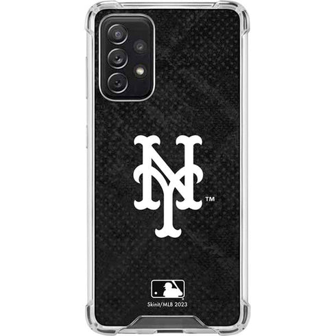 MLB New York Mets Dark Wash Galaxy A72 5G Clear Case