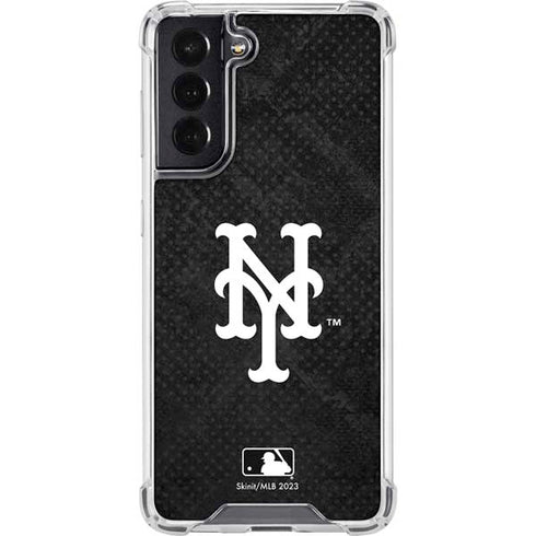 MLB New York Mets Dark Wash Galaxy S22 Clear Case