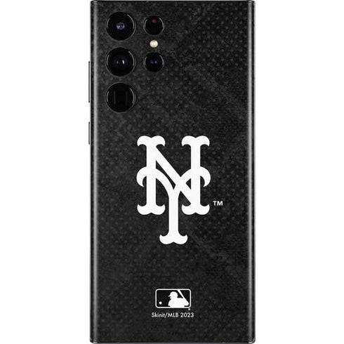 MLB New York Mets Dark Wash Galaxy S22 Ultra Skin