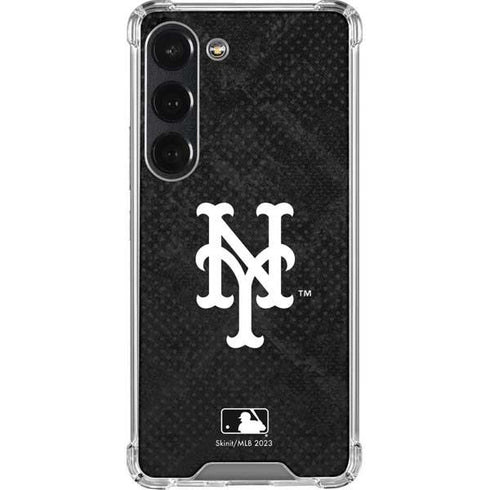 MLB New York Mets Dark Wash Galaxy S23 Clear Case