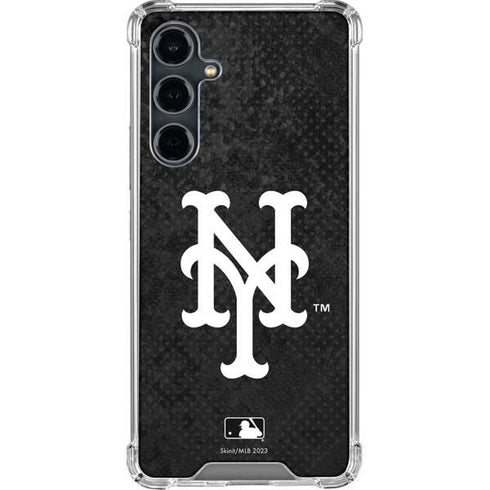 MLB New York Mets Dark Wash Galaxy S23 FE Clear Case