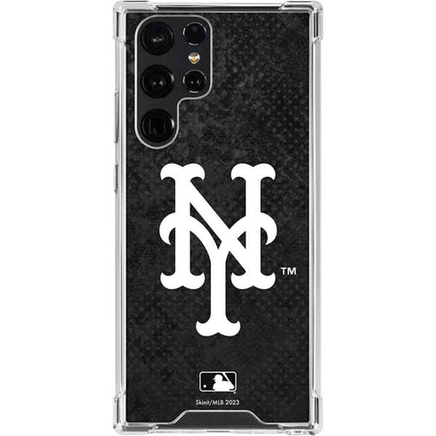 MLB New York Mets Dark Wash Galaxy S24 Ultra Clear Case