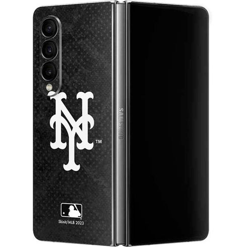 MLB New York Mets Dark Wash Galaxy Z Fold4 5G Skin