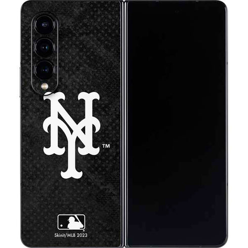 MLB New York Mets Dark Wash Galaxy Z Fold4 5G Skin