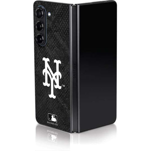 MLB New York Mets Dark Wash Galaxy Z Fold5 5G Skin