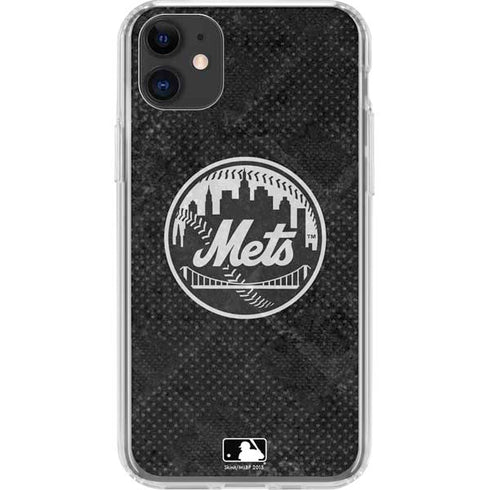 MLB New York Mets Dark Wash iPhone 11 Clear Case
