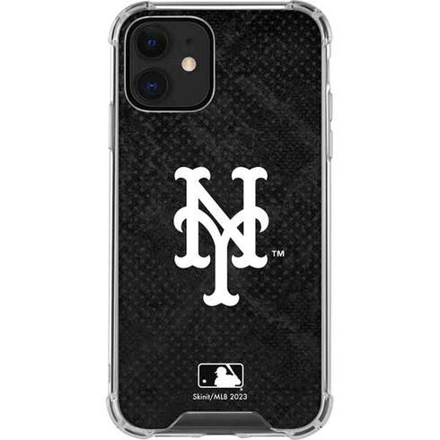 MLB New York Mets Dark Wash iPhone 12 Clear Case