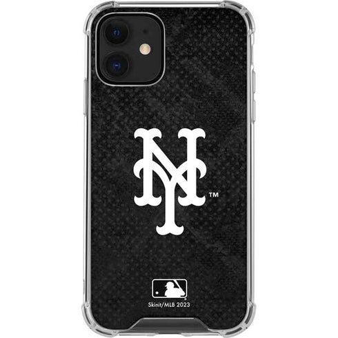 MLB New York Mets Dark Wash iPhone 12 Mini Clear Case