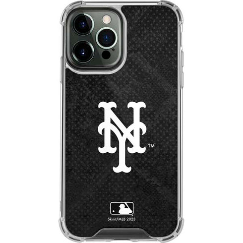 MLB New York Mets Dark Wash iPhone 13 Pro Max Clear Case