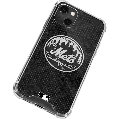 MLB New York Mets Dark Wash iPhone 15 Plus Clear Case