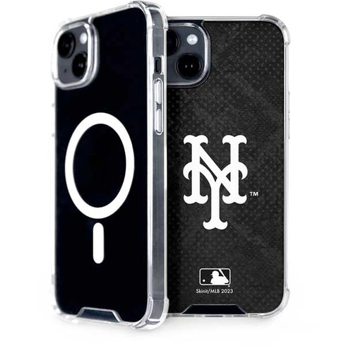 MLB New York Mets Dark Wash iPhone 15 Plus MagSafe Case