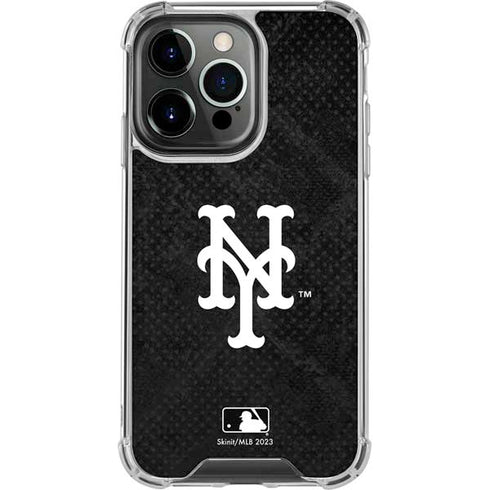 MLB New York Mets Dark Wash iPhone 14 Pro Clear Case