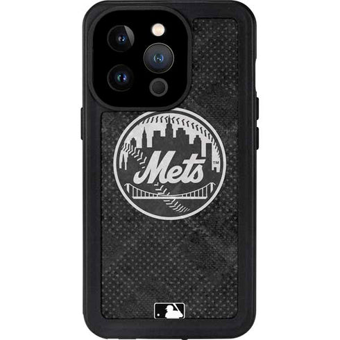 MLB New York Mets Dark Wash iPhone 14 Pro Waterproof Case