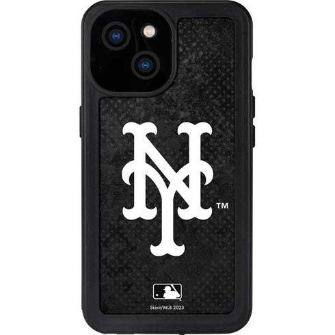 MLB New York Mets Dark Wash iPhone 15 Waterproof Case