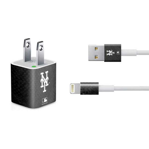 MLB New York Mets Dark Wash iPhone Charger (5W USB) Skin