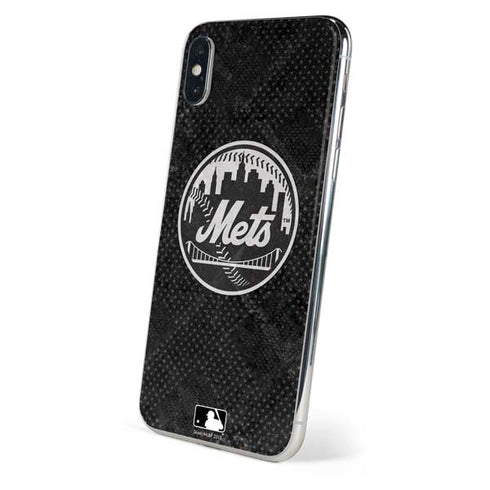 MLB New York Mets Dark Wash iPhone XS Skin