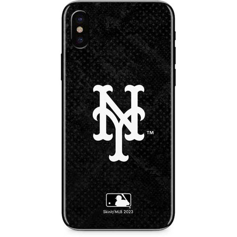 MLB New York Mets Dark Wash iPhone XS Skin