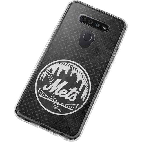 MLB New York Mets Dark Wash LG K51/Q51 Clear Case