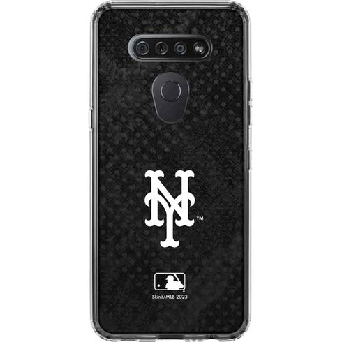 MLB New York Mets Dark Wash LG K51/Q51 Clear Case