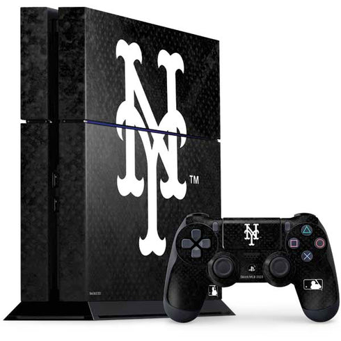 MLB New York Mets Dark Wash PS4 Console and Controller Bundle Skin