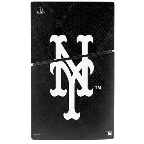 MLB New York Mets Dark Wash PS5 Slim Disk Console Skin