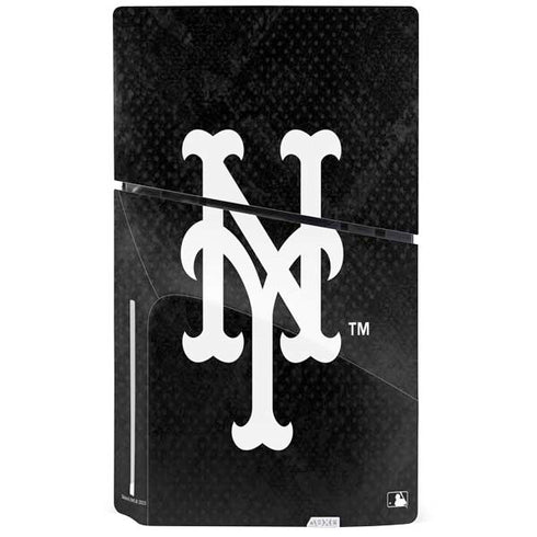 MLB New York Mets Dark Wash PS5 Slim Disk Console Skin