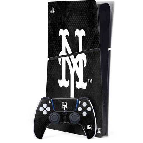 MLB New York Mets Dark Wash PS5 Slim Digital Edition Bundle Skin