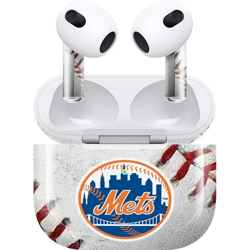 MLB New York Mets Game Ball Apple AirPods (3rd Gen 2021) Skin
