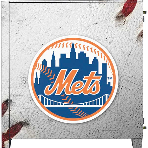 MLB New York Mets Game Ball Corsair 4000D Tempered Glass Mid-Tower ATX Case Skin