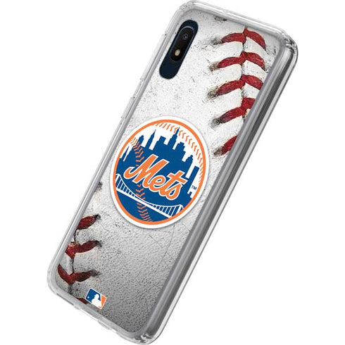 MLB New York Mets Game Ball Galaxy A10e Clear Case