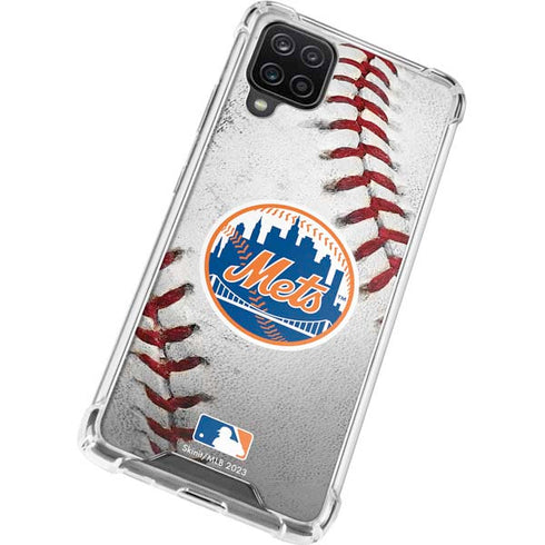 MLB New York Mets Game Ball Galaxy A12 Clear Case