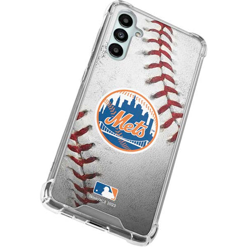 MLB New York Mets Game Ball Galaxy A14 5G Clear Case