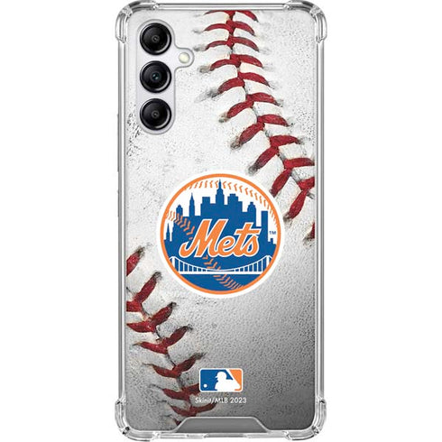 MLB New York Mets Game Ball Galaxy A15 5G Clear Case