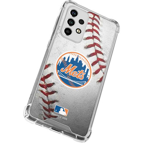 MLB New York Mets Game Ball Galaxy A33 5G Clear Case