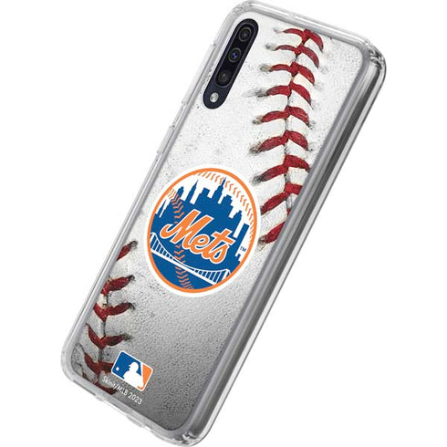 MLB New York Mets Game Ball Galaxy A50 Clear Case