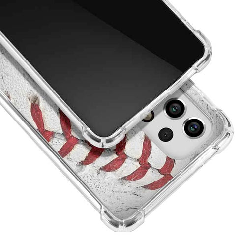 MLB New York Mets Game Ball Galaxy A53 5G Clear Case