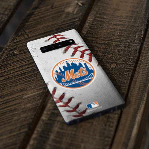 MLB New York Mets Game Ball Galaxy S10 Plus Skin