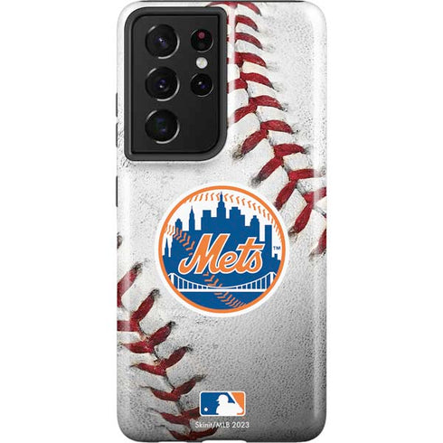 MLB New York Mets Game Ball Galaxy S21 Ultra 5G Pro Case